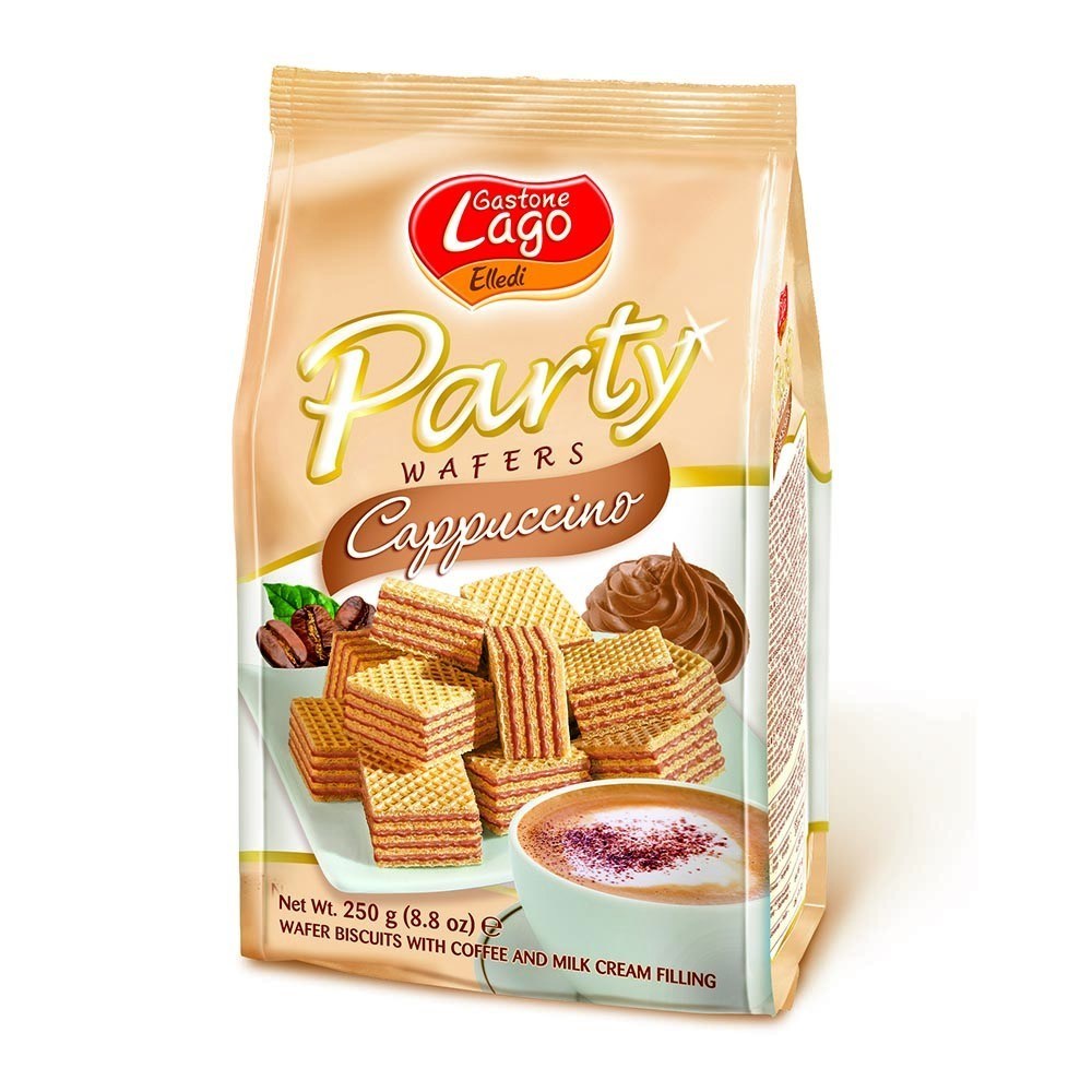 Lago Party Wafers Bags - CAPPUCCINO 250 g * 10